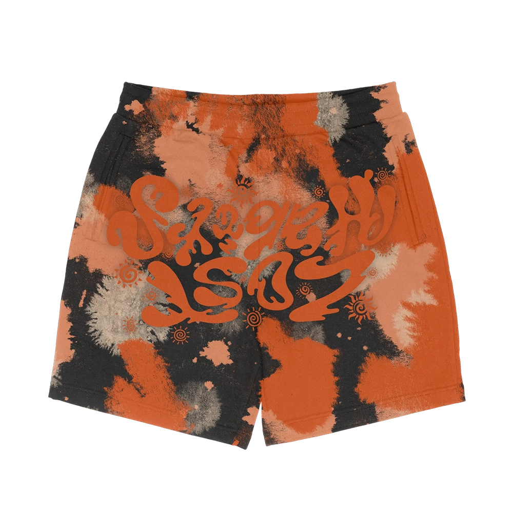 LOST HABITS ACID WASH SHORTS